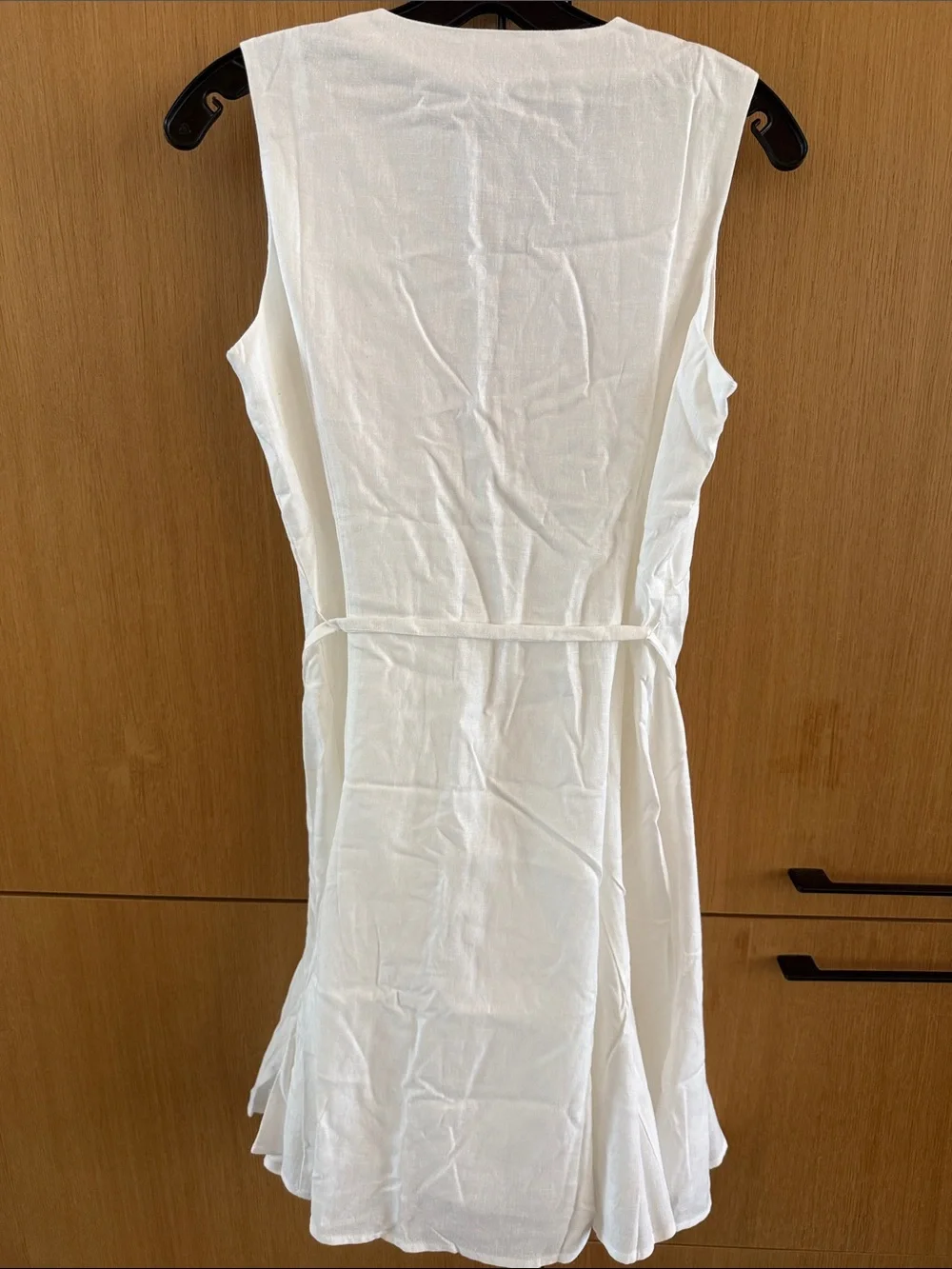 Ann Taylor Linen Blend Flare Dress In White Color Womens size 2 NWT - Picture 8 of 9